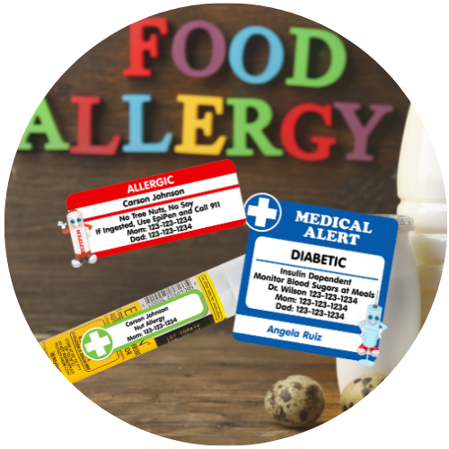 Allergy Labels for Camp