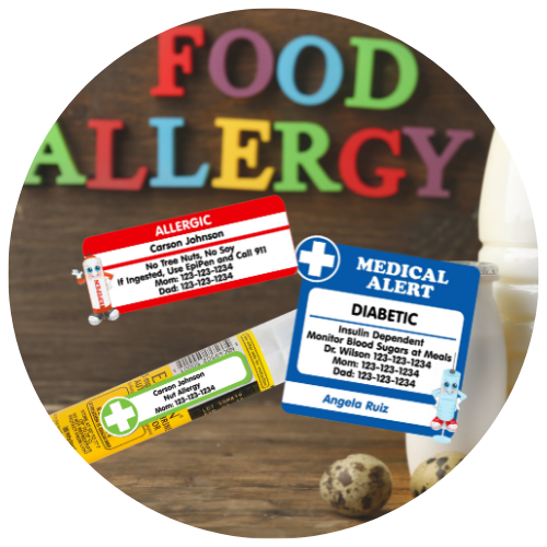 Allergy Safety Stickers