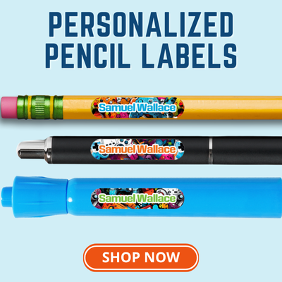 personalized pencil stickers