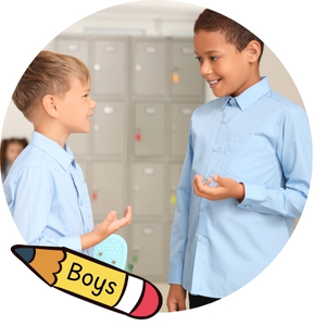 School Supply Labels for Boys