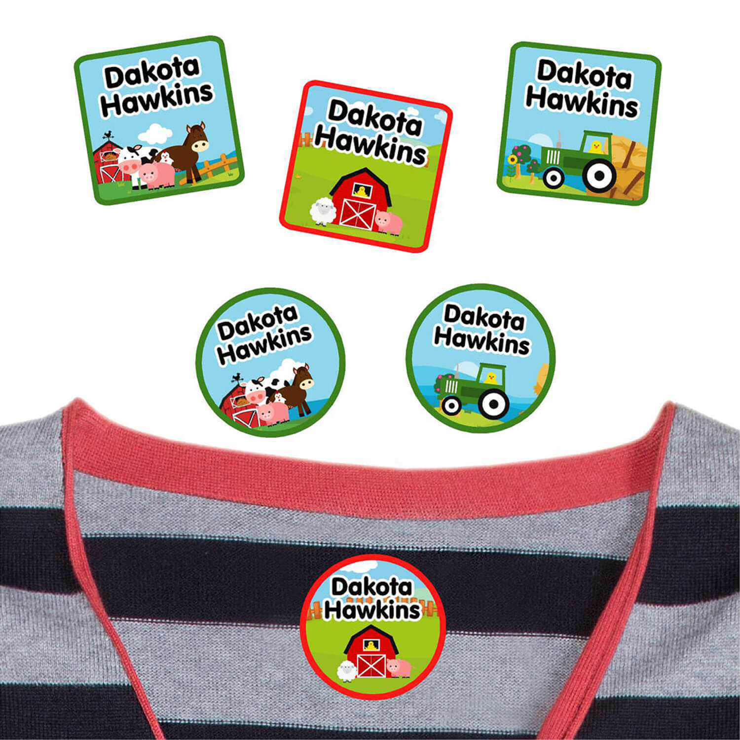 65 Clothing Labels, Iron on Fabric Stickers, Boy Daycare Labels, Iron on  Labels for School & Camp 
