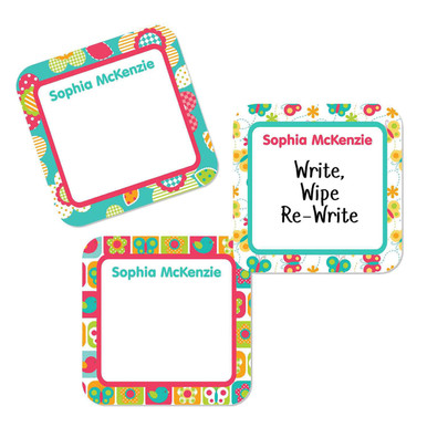 All Things Spring Square Write-On Labels