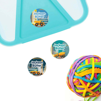 Label Digge Digger Small Round Labels | Sticky Monkey Labels