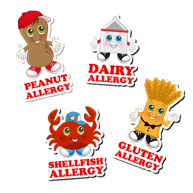 food allergy stickers