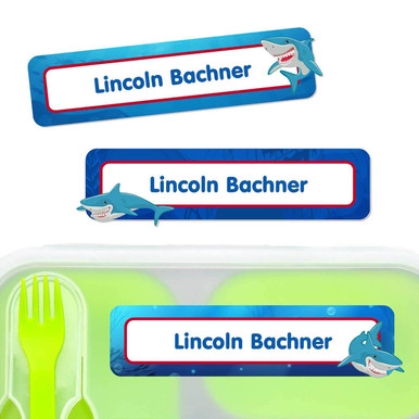 Sharks Custom Name Labels