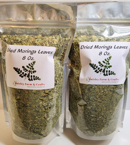 Dried Loose Moringa Leaves (16 Oz) - All Natural!