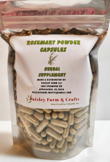 Rosemary Capsules 300 Pk - All Natural and Non GMO!