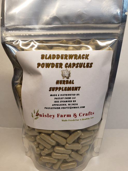 Bladderwrack Capsules 300 Ct - Made Fresh On Demand!