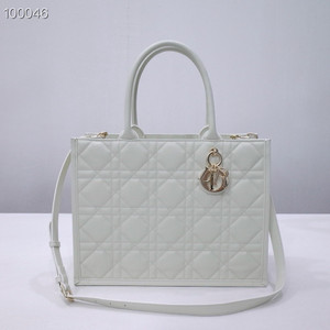 Christian Dior Large Book Tote Bag 36cm Macrocannage Calfskin Leather, Latte