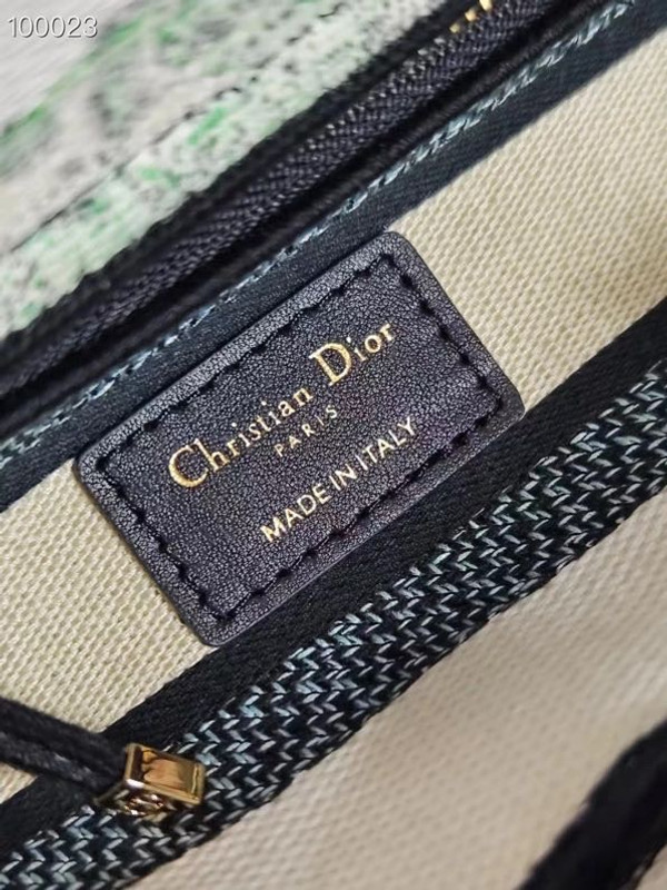 Christian Dior Lady D-Lite Medium Bag 24cm Etoile de Voyage Embroidery, White Multicolor