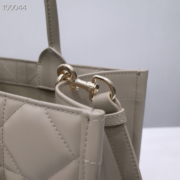 Christian Dior Large Book Tote Bag 36cm Macrocannage Calfskin Leather, Powder Beige