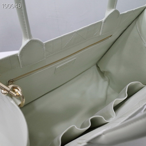 Christian Dior Large Book Tote Bag 36cm Macrocannage Calfskin Leather, Latte