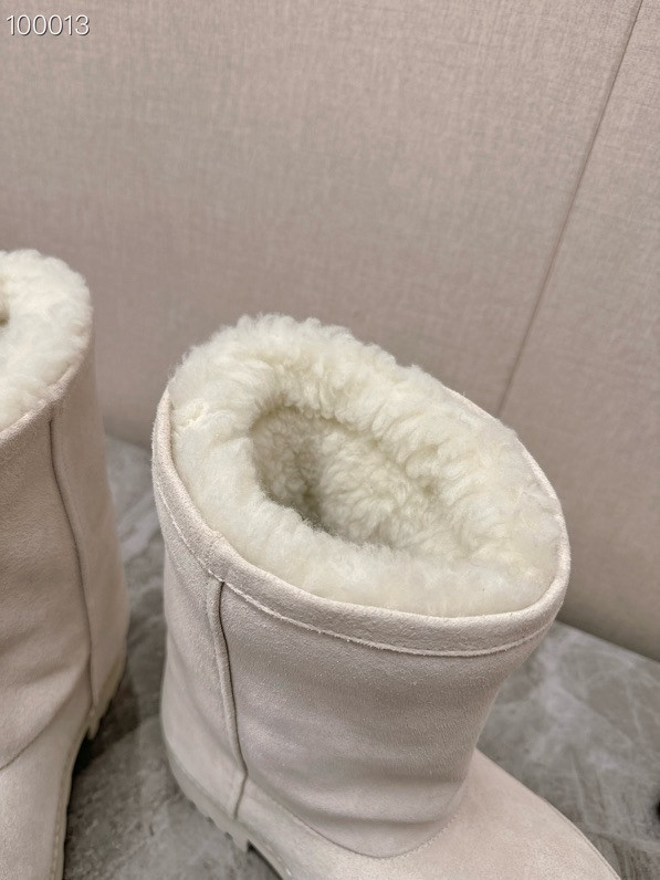 Balenciaga Alaska Split Calfskin Faux-Fur High Boots, White