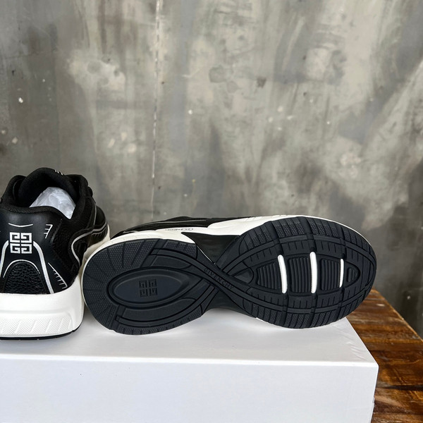 Givenchy Nfnty-52 Sneakers Mesh Calfskin Leather, Black