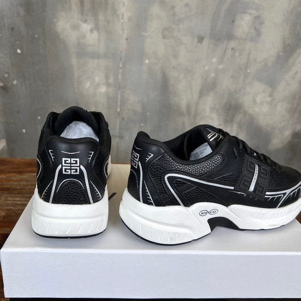 Givenchy Nfnty-52 Sneakers Mesh Calfskin Leather, Black
