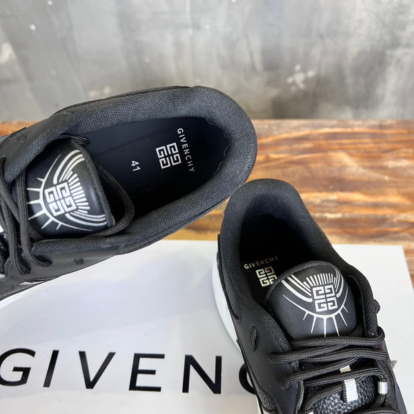 Givenchy Nfnty-52 Sneakers Mesh Calfskin Leather, Black