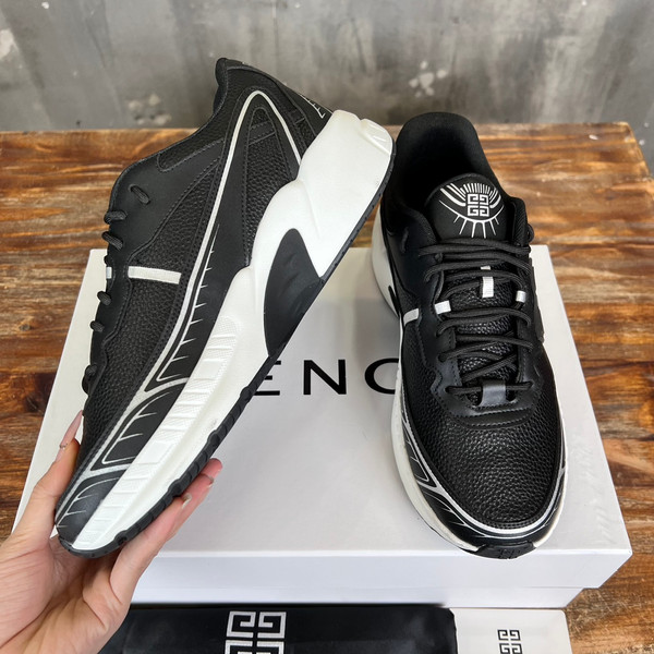 Givenchy Nfnty-52 Sneakers Mesh Calfskin Leather, Black
