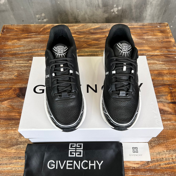 Givenchy Nfnty-52 Sneakers Mesh Calfskin Leather, Black