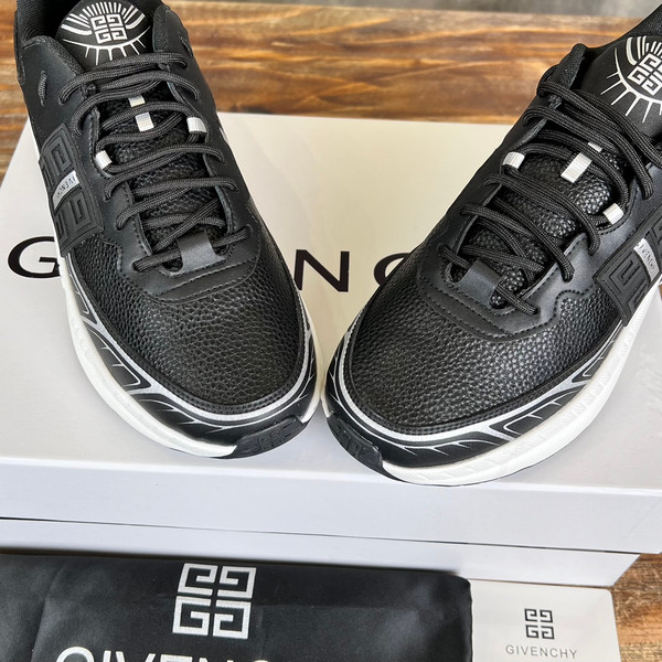 Givenchy Nfnty-52 Sneakers Mesh Calfskin Leather, Black