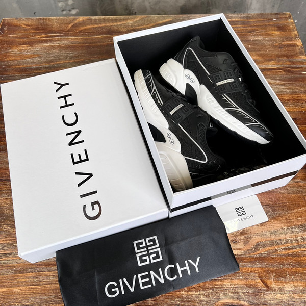 Givenchy Nfnty-52 Sneakers Mesh Calfskin Leather, Black
