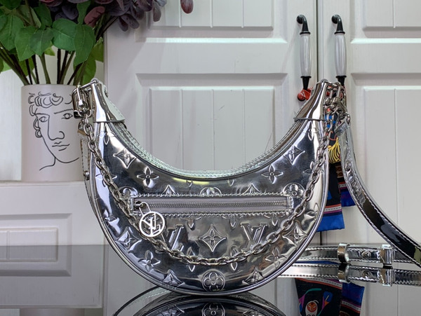 Louis Vuitton Loop Bag 23cm Monogram Miroir Canvas M11833, Silver