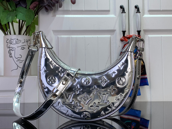 Louis Vuitton Loop Bag 23cm Monogram Miroir Canvas M11833, Silver