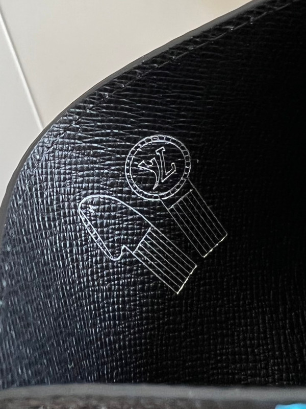 Louis Vuitton Double Card Holder 12cm Monogram Iridescent Coated Canvas M13911, Multicolored/Black