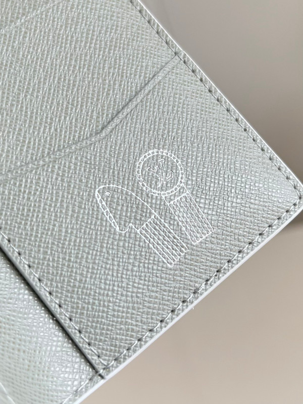 Louis Vuitton Pocket Organizer 12cm Monogram Iridescent Coated Canvas M14134, Multicolored/White