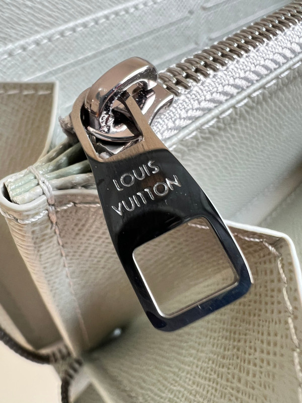 Louis Vuitton Zippy Wallet 19cm Monogram Iridescent Coated Canvas M13908, Multicolored/White