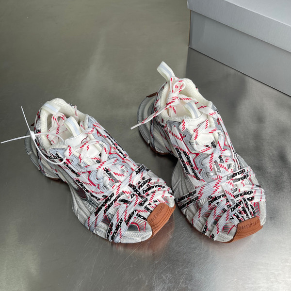 Balenciaga 3XL Mesh Sneakers Unisex, Red/White
