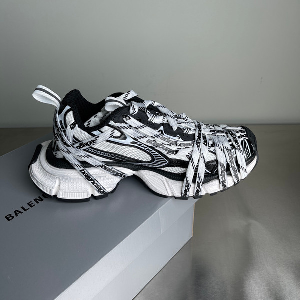 Balenciaga 3XL Mesh Sneakers Unisex, Black/White