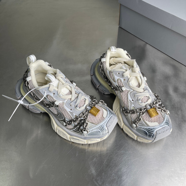 Balenciaga 3XL Chain Mesh Sneakers Unisex, White
