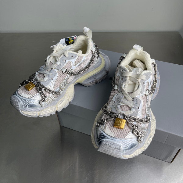 Balenciaga 3XL Chain Mesh Sneakers Unisex, White
