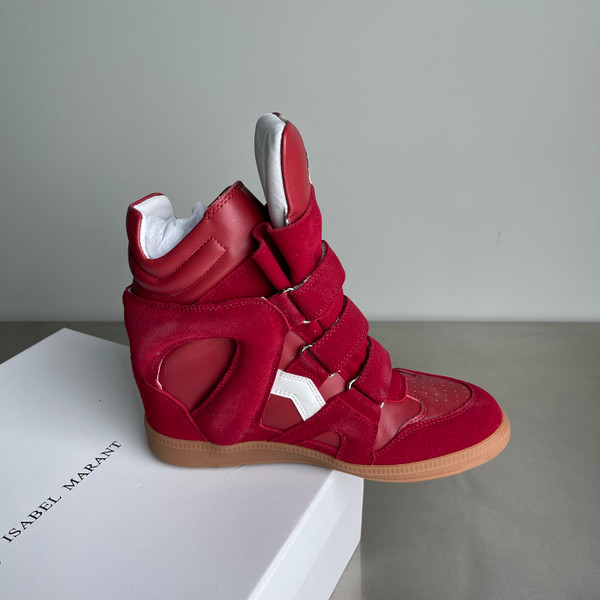 Isabel Marant Bekett High-Top Sneakers Women, Red