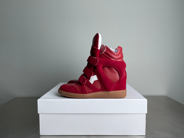 Isabel Marant Bekett High-Top Sneakers Women, Red
