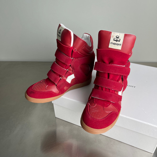 Isabel Marant Bekett High-Top Sneakers Women, Red