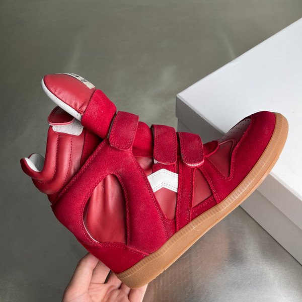 Isabel Marant Bekett High-Top Sneakers Women, Red