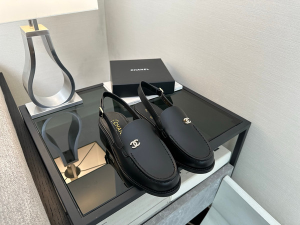 Chanel Slingback Mocassin Loafer Flats Women Calfskin 2024/2025 Métiers D'art Collection, Black
