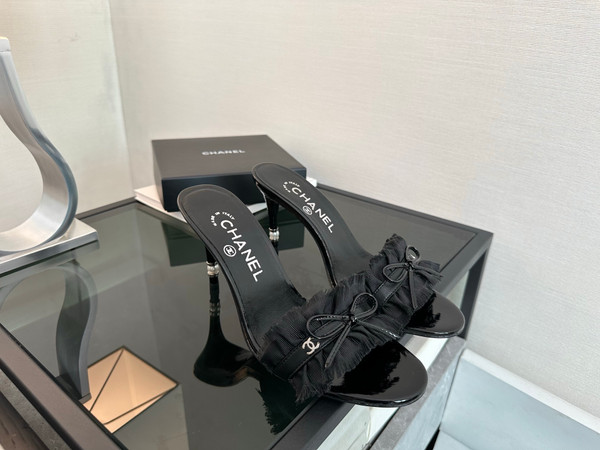 Chanel Kitten Heel Womens, Calfskin Fall-Winter 2025-2026 Pre-Collection, Black