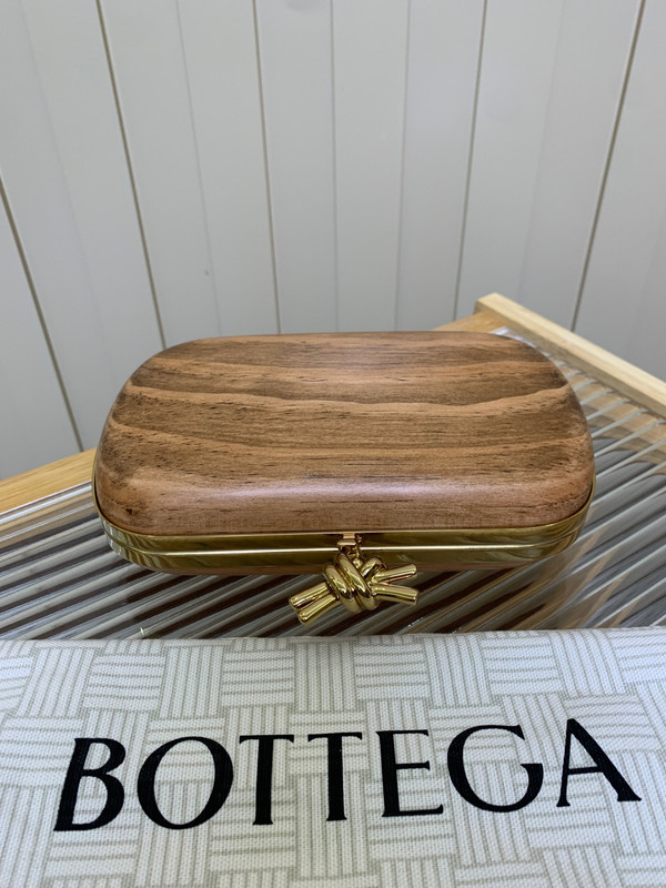 Bottega Veneta Women’s Knot Shou Sugi Ban Wood Clutch Bag