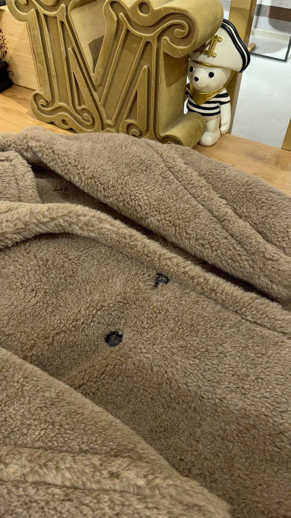 Max Mara Women's Teddy Bear Winter Coat 10th Anniversary Honey Brown