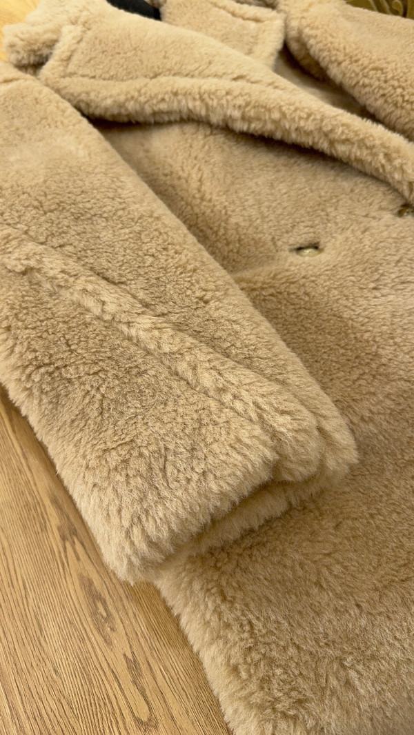 Max Mara Women's Teddy Bear Winter Coat 10th Anniversary Honey