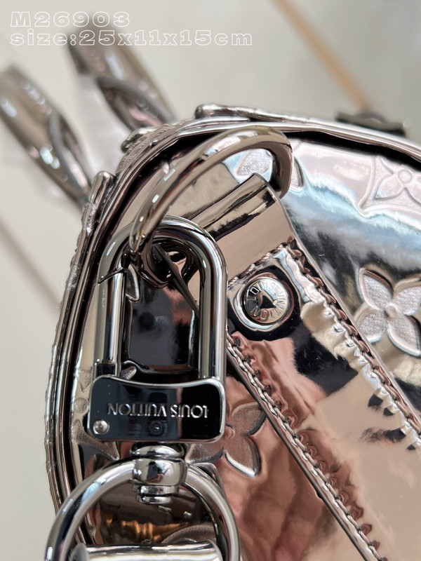 Louis Vuitton Keepall Bandoulière 25 Monogram Heritage Monogram Mirror Canvas M26903, Gunmetal