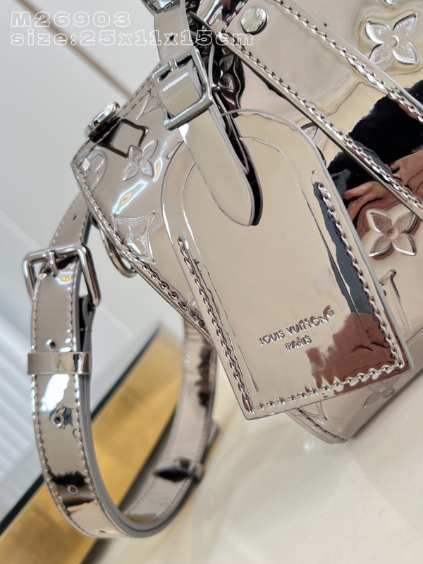 Louis Vuitton Keepall Bandoulière 25 Monogram Heritage Monogram Mirror Canvas M26903, Gunmetal