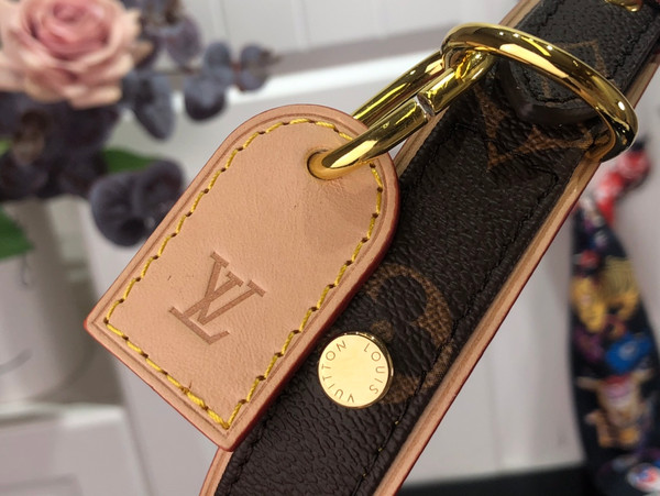 Louis Vuitton Dog Leash and Collar PM Monogram Canvas M80339, Brown