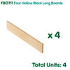 Four Hollow Block Long Boards
