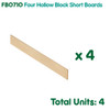 Four Hollow Block Short Boards