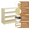 Open Back Shelf 4' x 28" with Two Shelves-Plywood