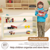 Open Back Shelf 4' x 28" with Two Shelves-Plywood