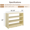 Open Back Shelf 3' x 28" w/ Two Shelves-Plywood